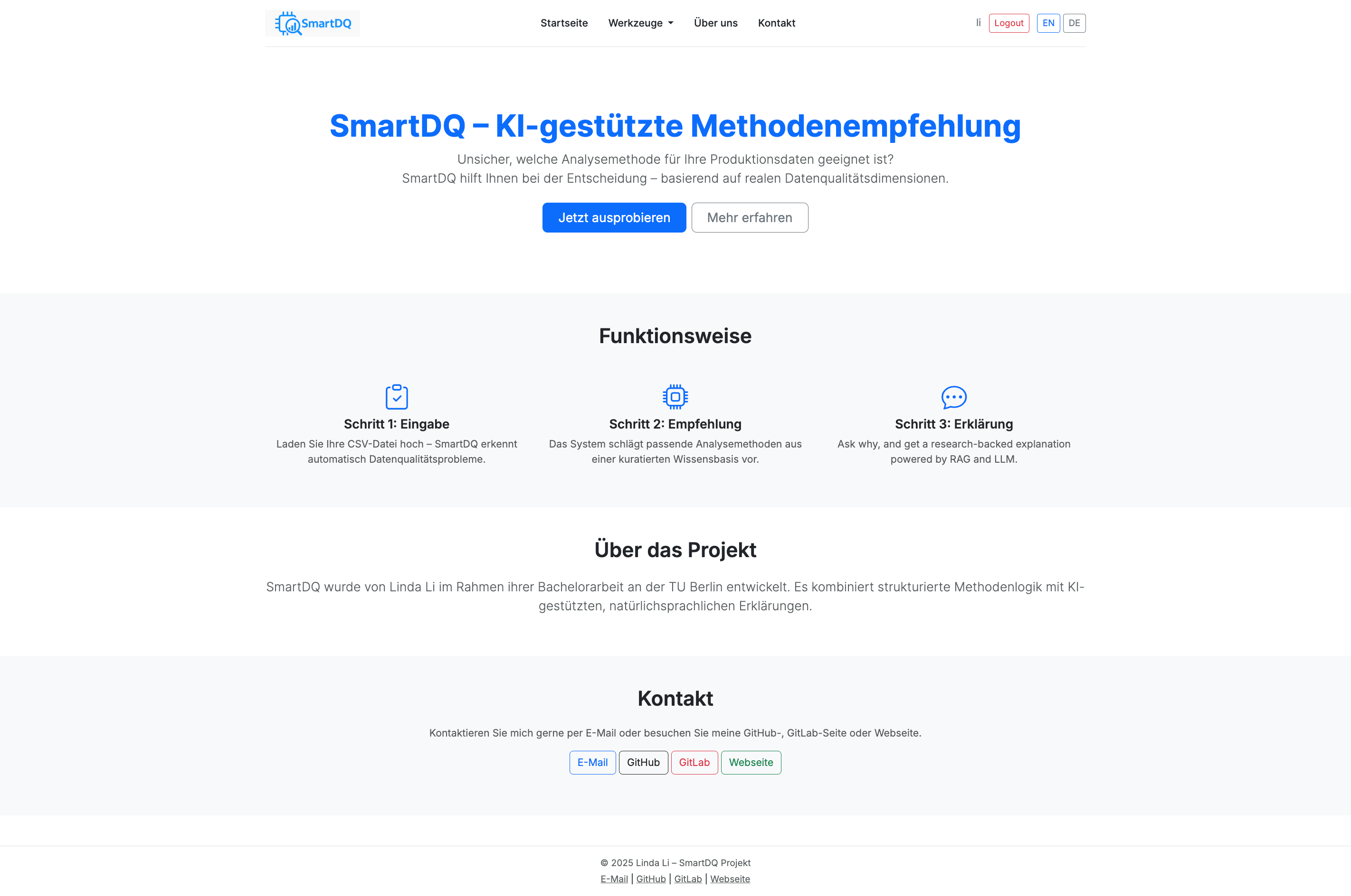 Homepage German